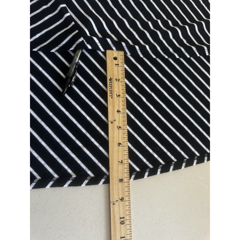 Torrid Hi-Low Maxi Skirt Sz 1 = 14 16 Black White Stripes Nautical Yacht Coastal - Picture 16 of 16